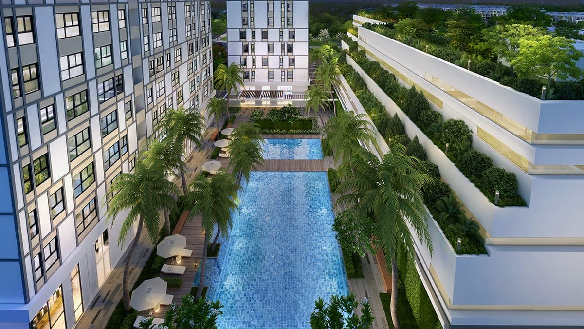 Hồ Bơi Vô Cực & Sàn Tắm Nắng Resort