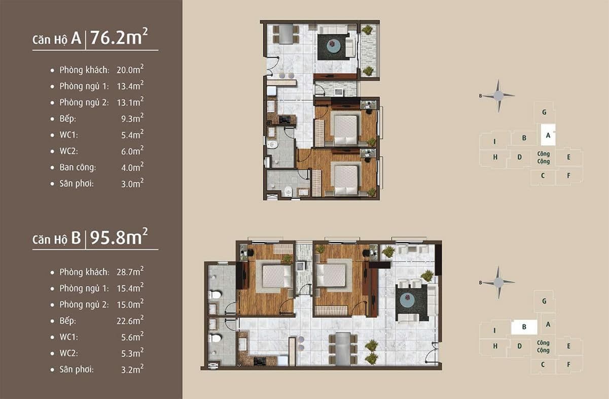 Căn Hộ 1 Phòng Ngủ (1BR)
