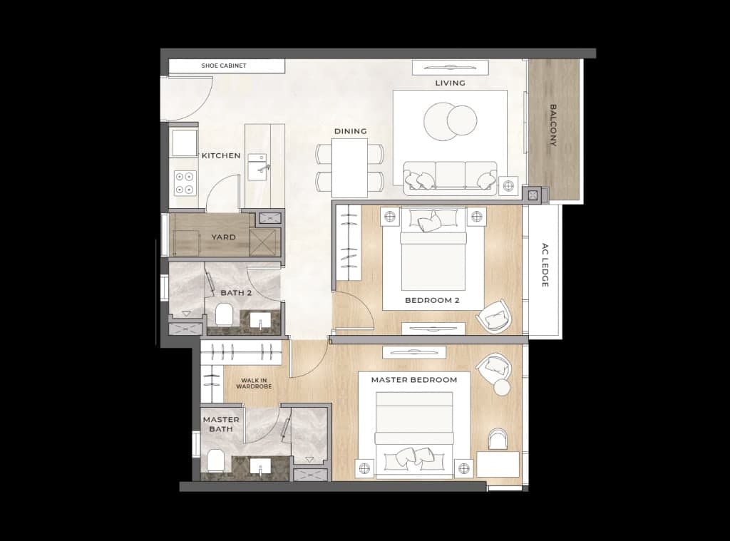 Căn Hộ 1 Phòng Ngủ (1BR)