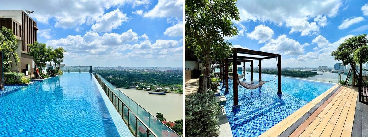 Hồ Bơi Vô Cực & Sàn Tắm Nắng Resort