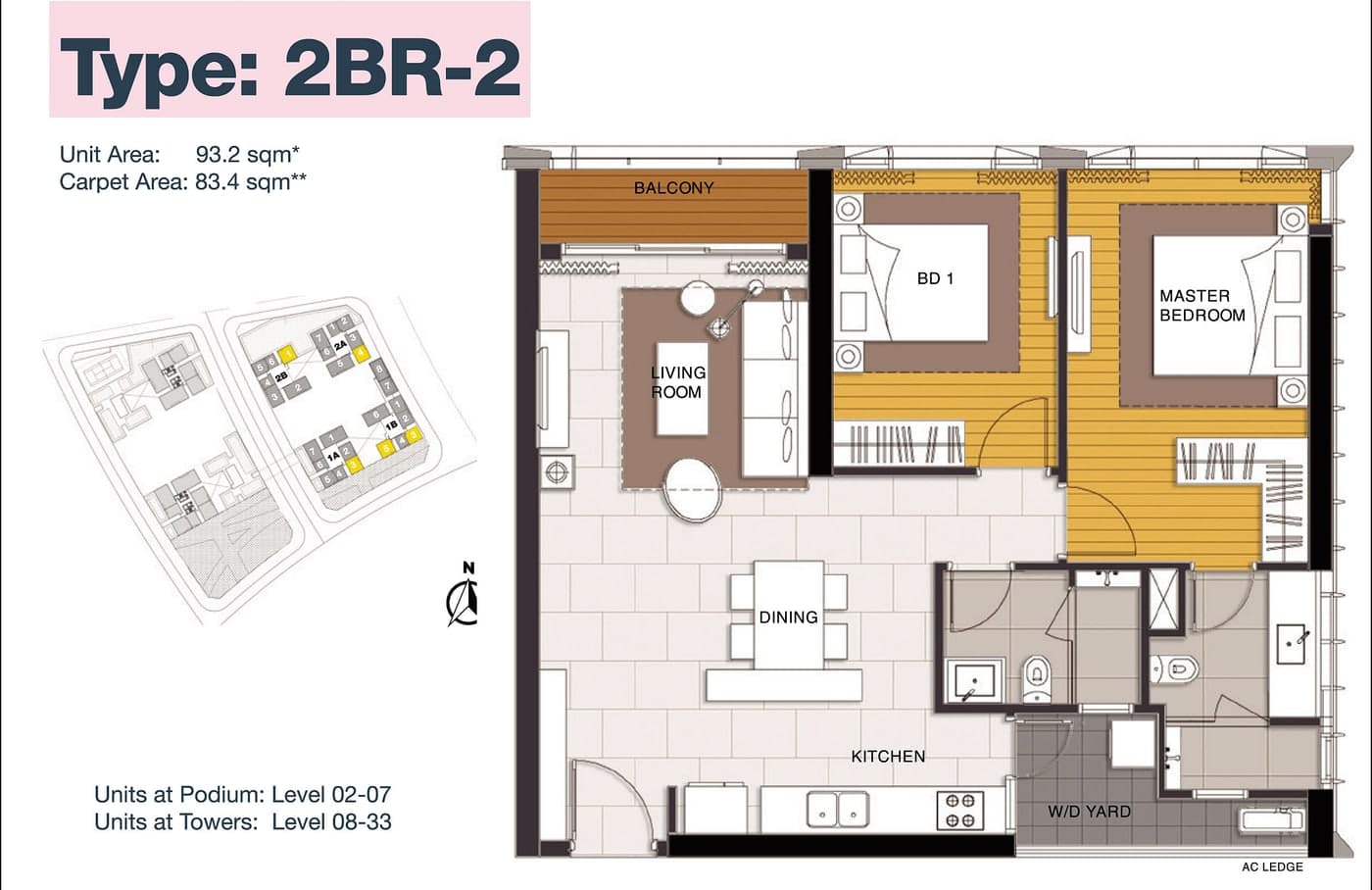 Căn Hộ 1 Phòng Ngủ (1BR Linden / Tilia)