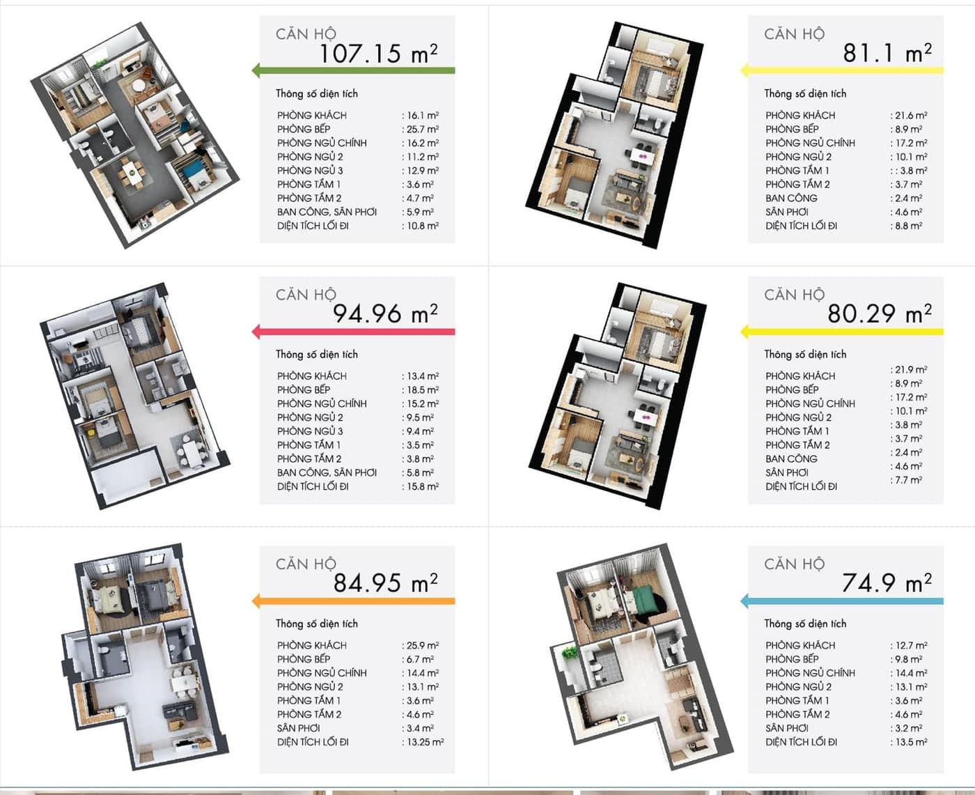 Căn Hộ 1 Phòng Ngủ (1BR)