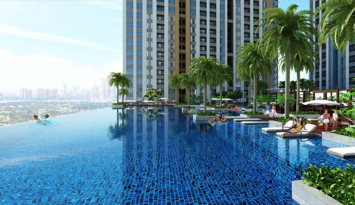 Hồ Bơi Vô Cực & Sàn Tắm Nắng Resort