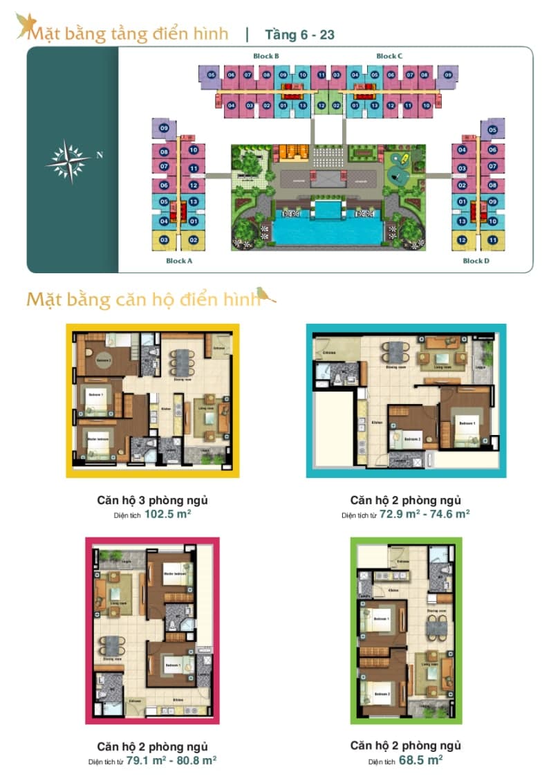 Căn Hộ 1 Phòng Ngủ (1BR)