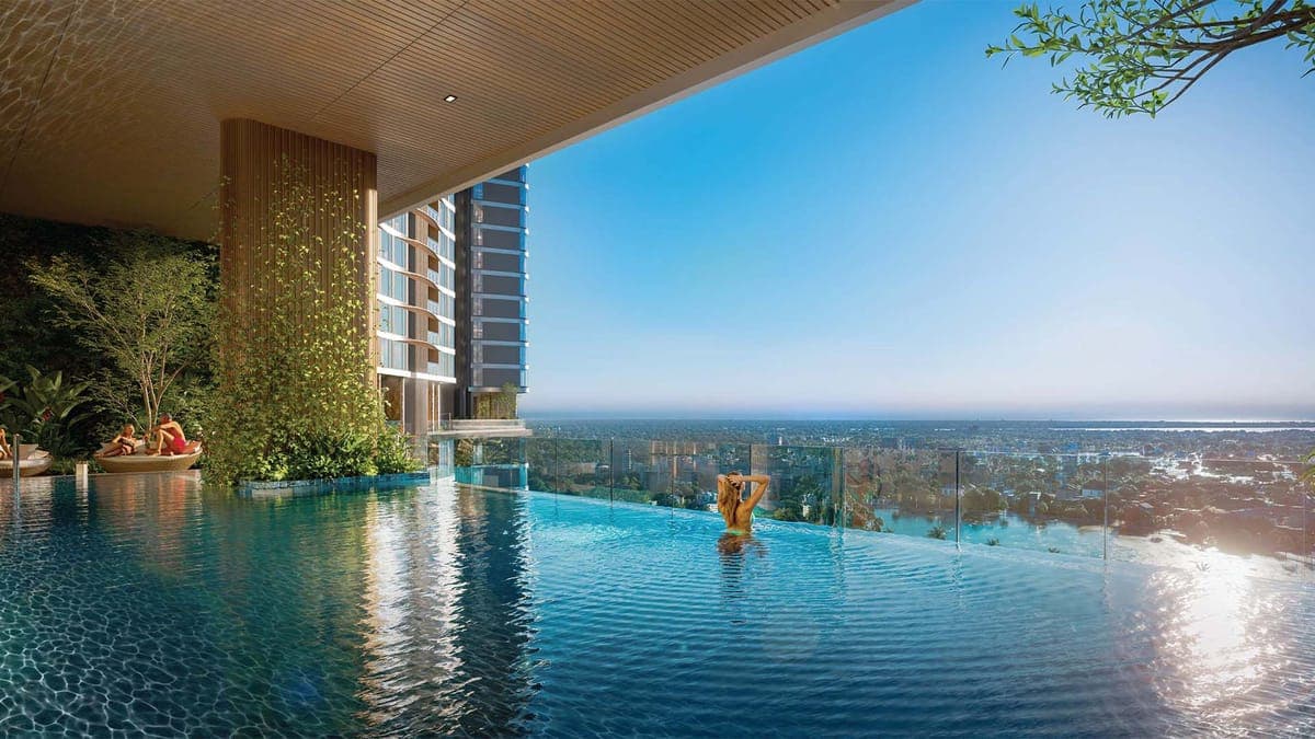 Hồ Bơi Vô Cực & Sàn Tắm Nắng Resort