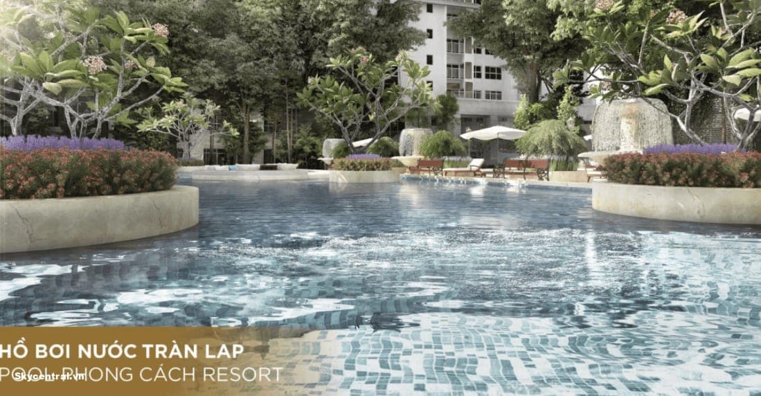 Hồ Bơi Vô Cực & Sàn Tắm Nắng Resort