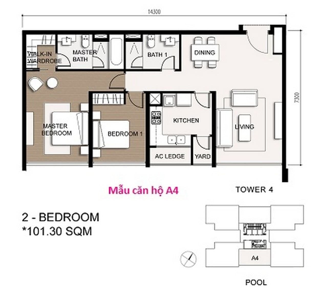 Căn Hộ 1 Phòng Ngủ (1BR)